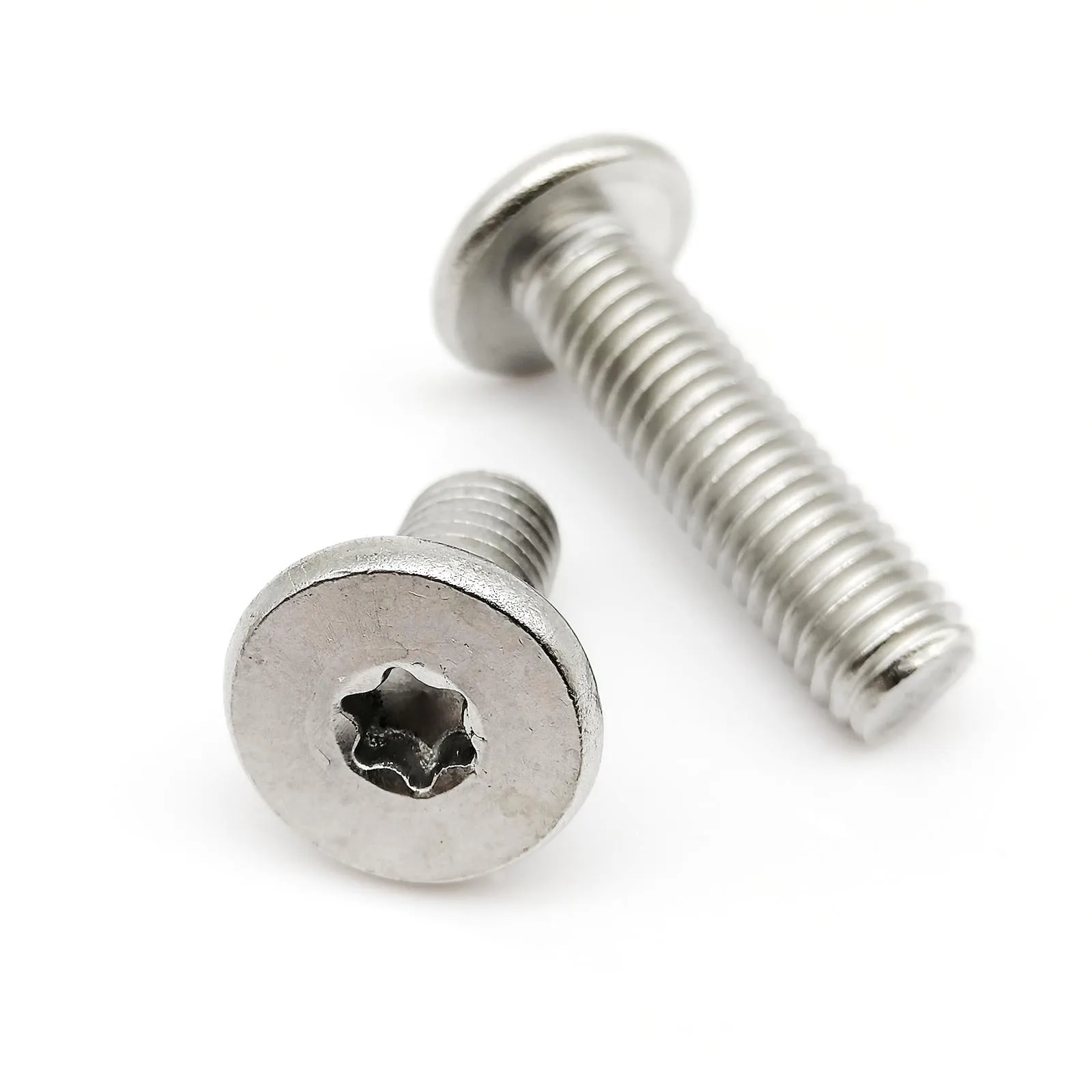 Stainless Steel Screws CM M1.6 M2 M2.5 M3 M4 M5 M6 M8 L=3-50mm 304 A2 Stainless Steel Torx Six Lobe Ultra Thin Low Ultrathin Flat Wafer Head Screw Bolt