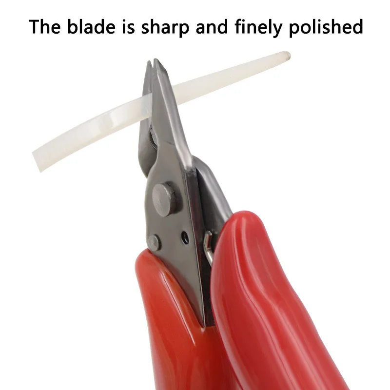 Diagonal Pliers 3.5 Inch Mini Wire Cutter Small Soft Cutting Electronic Pliers Wires Insulating Rubber Handle Model Pliers image 3