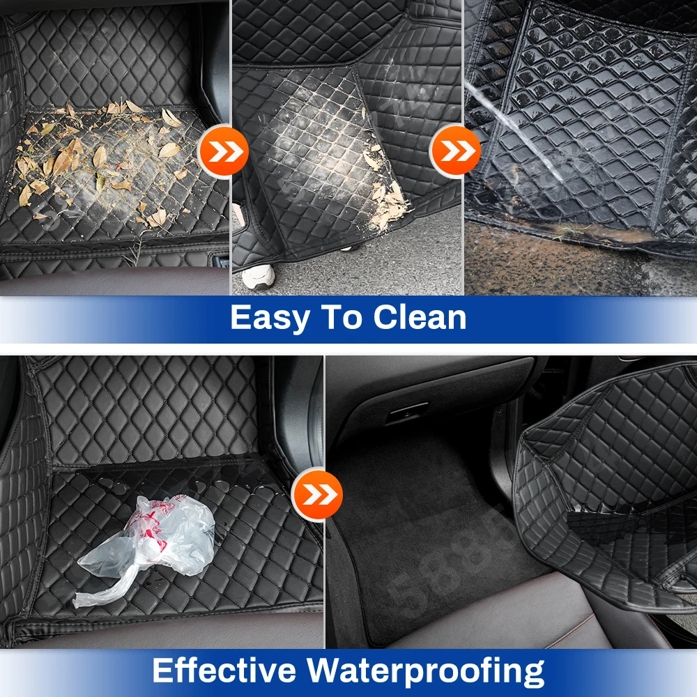 Car Floor Mats For Volkswagen VW Tiguan-21 20 19 18 Auto Foot Pads Automobile Carpet Cover interior accessories