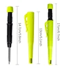 Long Headed Woodworking Automatic Pencil 2.8mm Black Yellow Red 2B Lead Core Deep Hole Marking Architectural Drawing Pencil 6