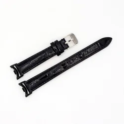 Slim Leather Strap Wristband Replacement for Men and Women Bracelet (Black)