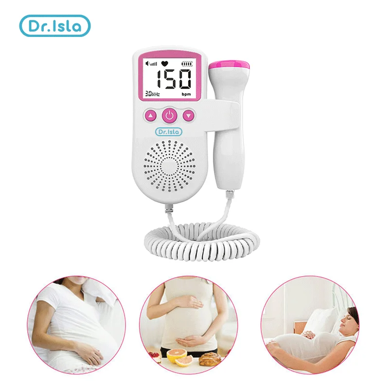 Dr.isla Doppler Fetal HeartRate Monitor for Baby Pregnancy Heartbeat  Detector LCD Backlight Pulse Meter No Radiation Stethoscope - AliExpress