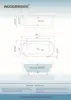 59 inch Acrylic Freestanding Bathtub Contemporary Soaking Tub with Brushed Nickel Overflow and Drain wont discolor over time 6