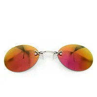 Morph192.- Lunettes de soleil rondes sans monture pour hommes, réinitialisation sur antarctique, Mini lunettes vintage, Matrix, UV400 6