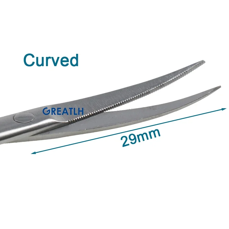 Ophthalmic Microsurgical Scissors Ophthalmic Surgical Instruments Curved Straight Head Serrated Scissors Eye Surgical Tool Ophthalmic Instrument