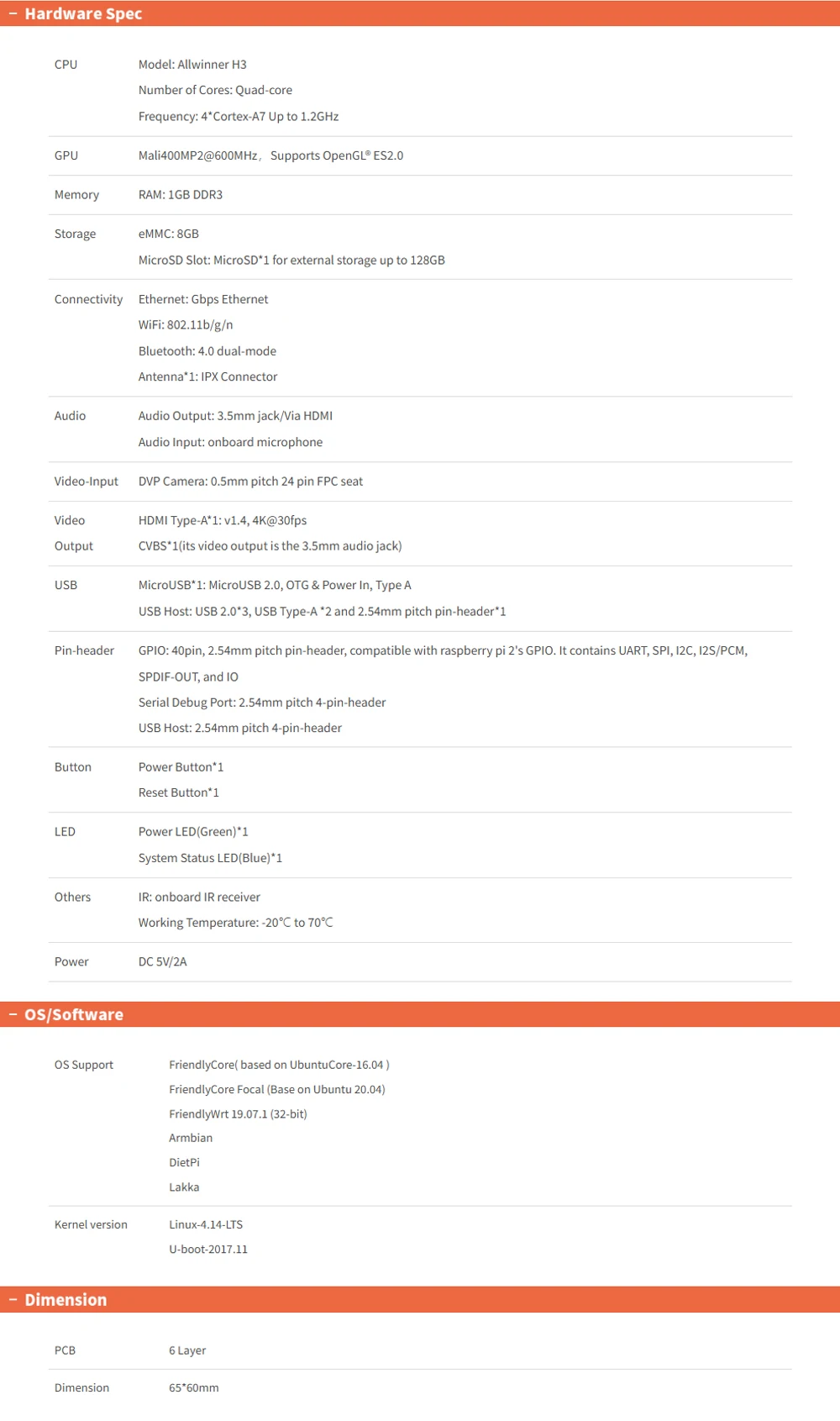NanoPi M1 Plus Development Board Allwinner H3 SOC 4K Playback Ubuntu18 Onboard W
