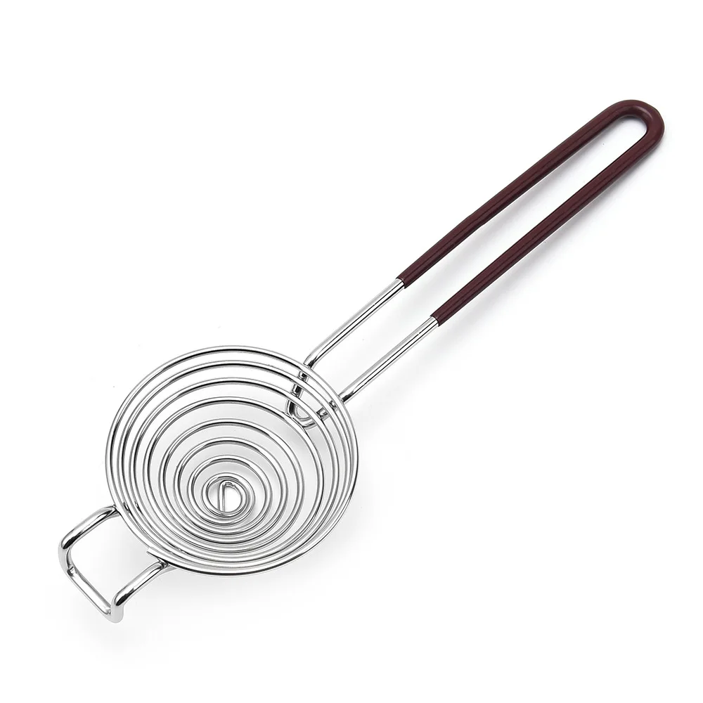 1Pc Stainless Steel Egg White Separator Eggshell Separator Egg Separator Creative Extended Handle Protein Egg White Yolk Separator Hot Pot Fishing