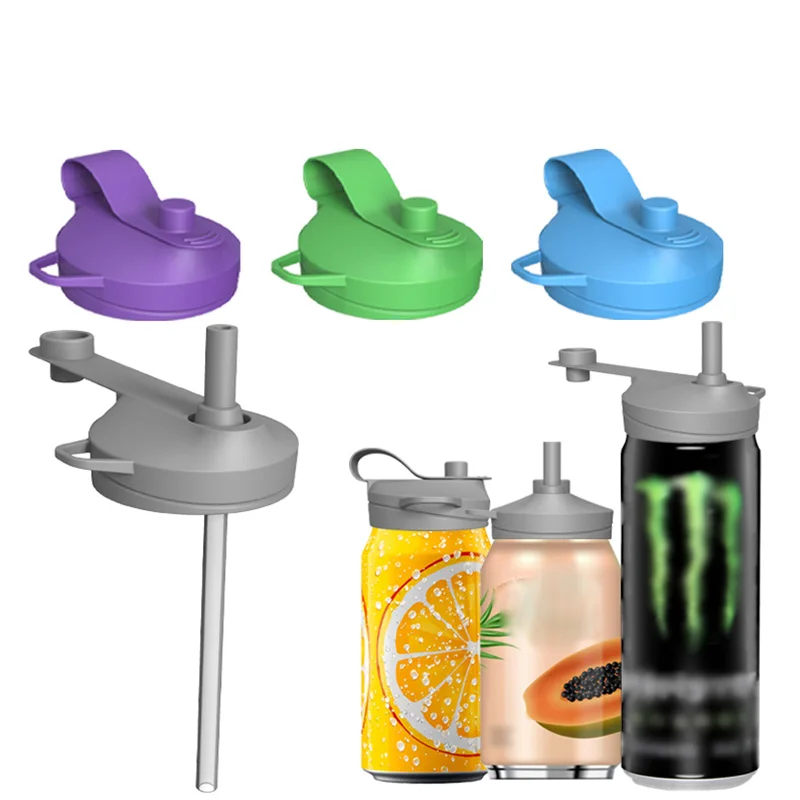 Reusable Silicone Lid with Straw