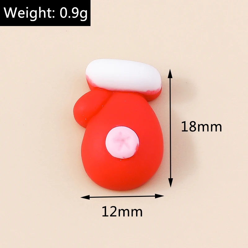 Leslie 10 Stück Harz-Cabochons mit Weihnachtsmotiven: Hirsch, Glocke, Lebkuchenmann, Schneemann, Weihnachtsmann-Anhänger für DIY-Schmuckherstellung und Basteln – Detail 21