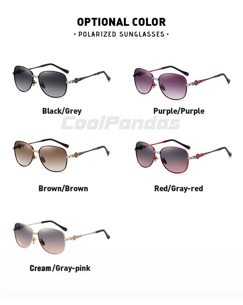 CoolPandas Elegant Sunglasses Women 2022 Polarized UV400 High Quality Ladies Sun Glasses Fashion Eyewear lunette de_voghion.com