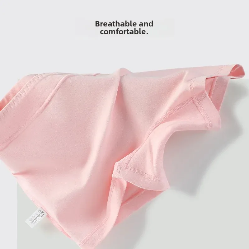 Comfortable Cotton Women's Safety Pants Breathable Spring Summer Underwear Anti-Exposure White Boxer Shorts Base Layer