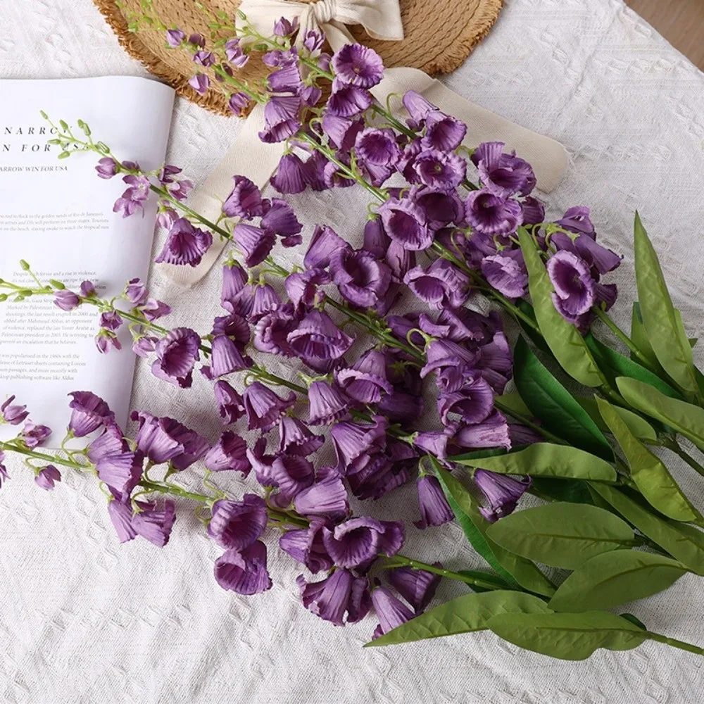 Neue Künstliche Maiglöckchen mit Langem Stiel, Dekorative Seidenblumen, Künstliche Pflanzen für Blumenarrangements