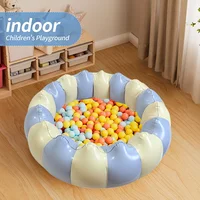 Baby PVC Inflatable Swimming Pool Portable Toy Toddler Blow Up Round Padding Pool Kid Fun Outdoor Play Sand/Water Fishing Toys 3