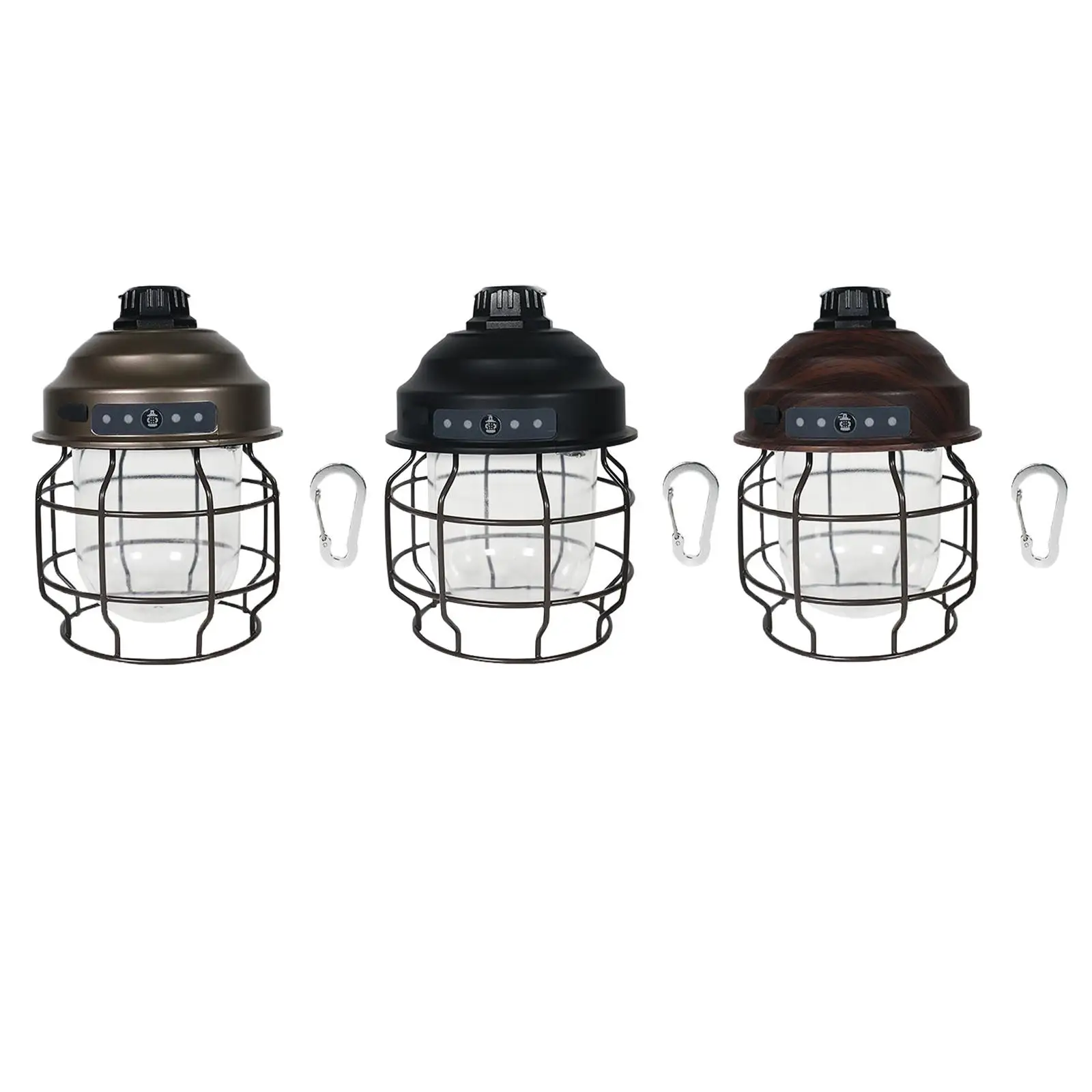 Vintage Style Camping Lantern Light Tent Lamp USB Rechargeable for Outdoor