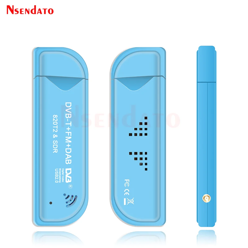 Digital RTL2832U & R820T2 USB2.0 Smart DVB-T SDR TV Stick Tuner DVB-T+FM+DAB RTL SDR TV Receiver Dongle With Antenna For windows