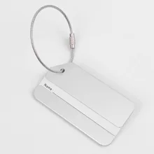  Fashion Metal Travel Luggage Tags Baggage Name Tags Suitcase Address Label Holder Aluminium Alloy Luggage Tag Travel Accessories 
