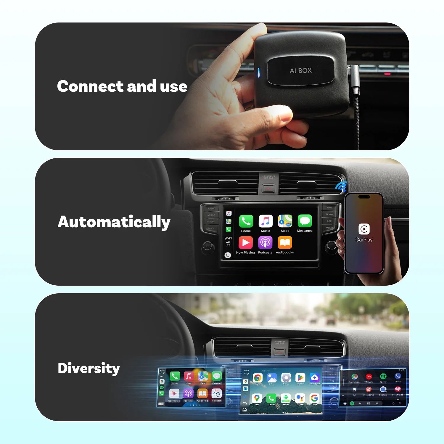 値下げOttocast CarPlay AndroidAuto Picasou2 Ottocast carplay オットキャスト PCS40 PICASOU2 AI Box HDMI