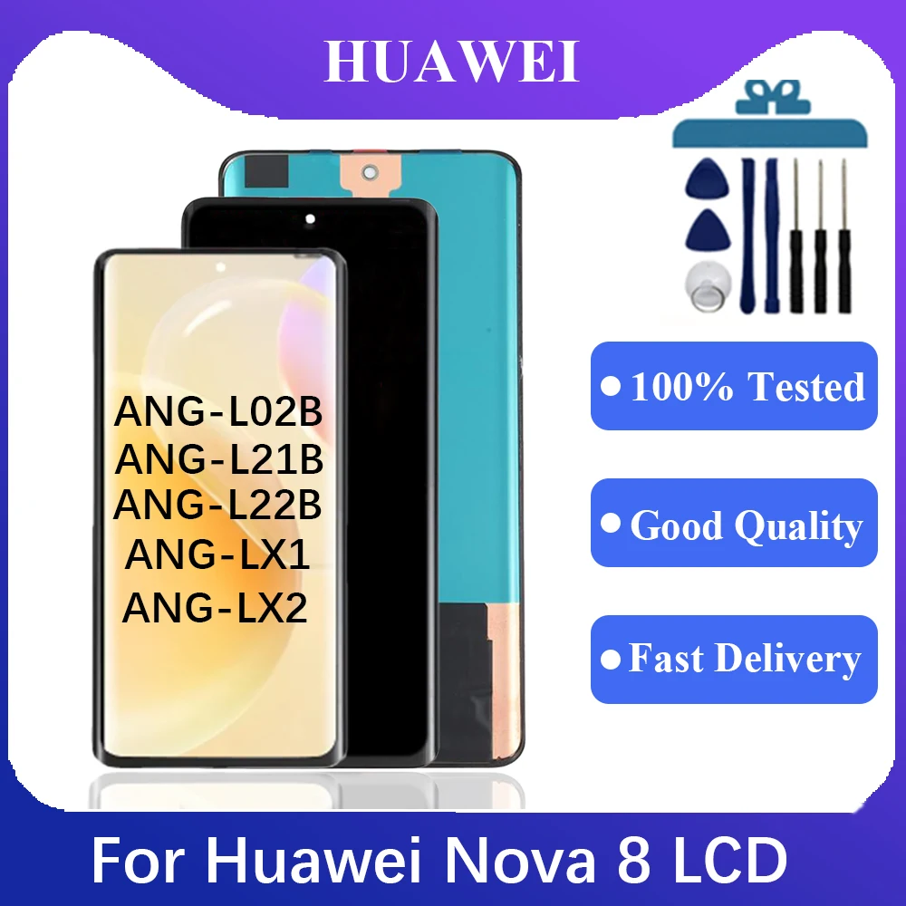 

6.57 Inch For Nova 8 ANG-L02B,ANG-L21B,ANG-L22B,ANG-LX1 Lcd Display Touch Panel Screen Digitizer Assembly For Nova 8 LCD