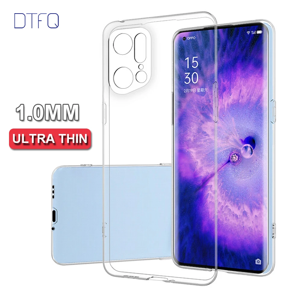 Per Oppo Trova X5 Pro Custodia Morbida Tpu Cover Trasparente Per Oppo Trova X5 Lite 5G Custodia Trasparente In Silicone Coque Per Oppo Trova X5 5G