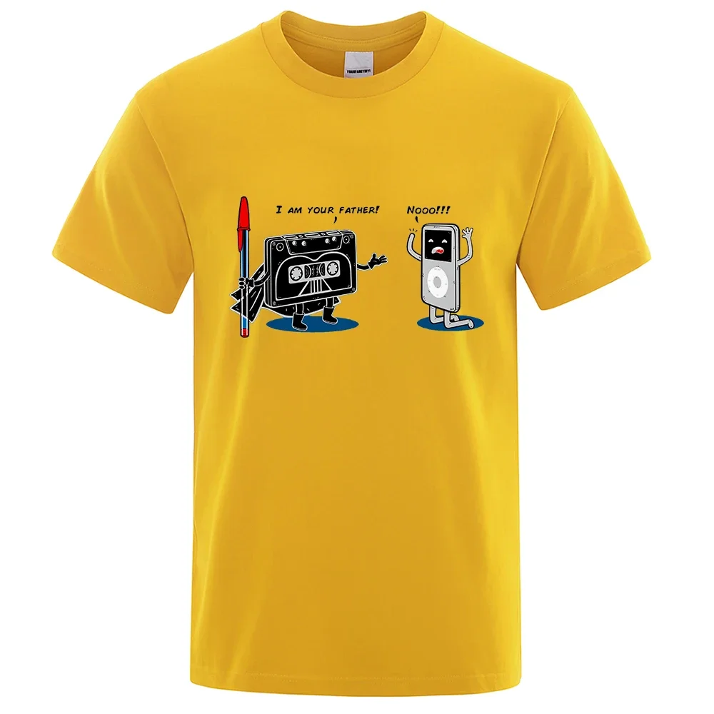 thumbnail image 1 of Camiseta holgada de verano con reproductor de música divertido para hombre, camiseta de algodón con cuello redondo, ropa de hip hop, camisetas de alta calidad para hombre, nuevas, 1 of 5