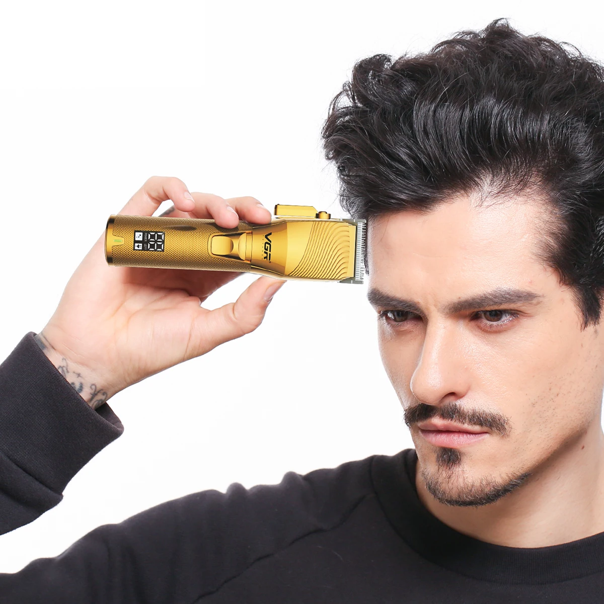 

V-280 Hair Trimmer Adjustable Hair Cutting Machine Professional Hair Clipper Cordless Haircut Machine Metal Trimmer for Men