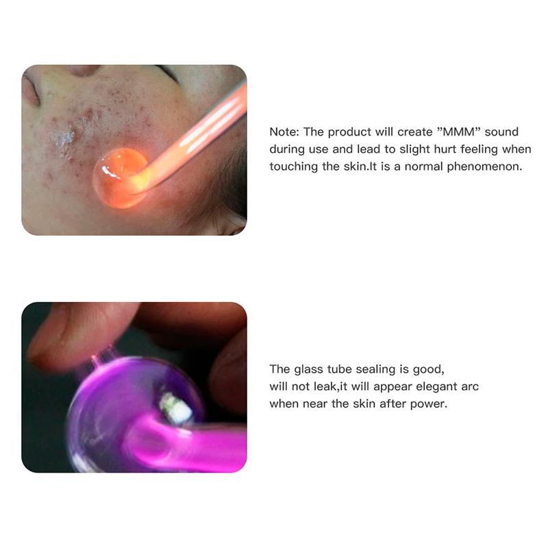 High Frequency Skin Therapy Wand Machine for Acne Anti-aging Facial Massager Skin Rejuvenation Tightening Wrinkle Reducing Tool 4