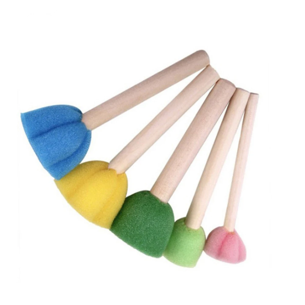 

High Quality Materials for Excellent Painting Performance Children\\'s Roller Paint Brush and Sponge Brush Set 5 Pieces
