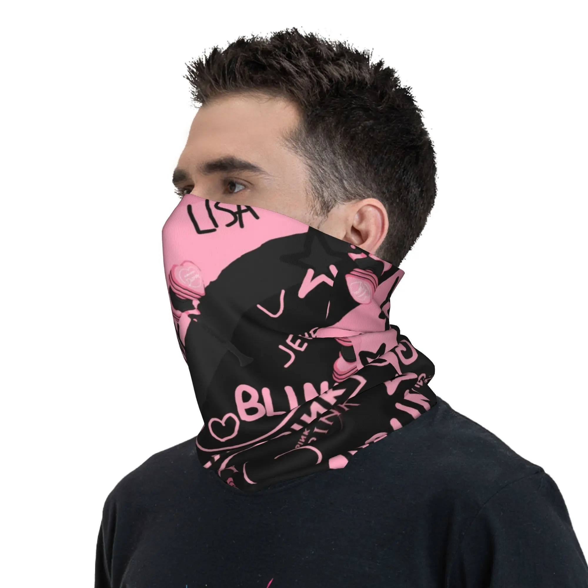 Bandana Scarf Bandana Neck Warmer Kpop Neck Gaiter Men Women UV Face Shield Winter Cycling