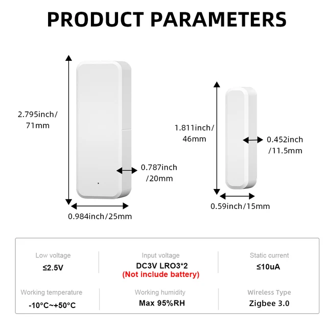 ZigBee Door Window Sensor eWeLink APP Smart Home Security Protection Door Open Closed Detector for Alexa Google Yandex Alice 6