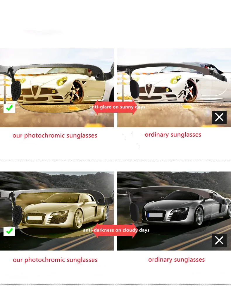 Men Women Photochromic Sunglasses Polarized Driving Chameleon Glasses Color Change Sun Glasses Day Night Vision Driver Eyewear driving glasses photochromic sunglasses night vision sunglasses polarized sunglasses