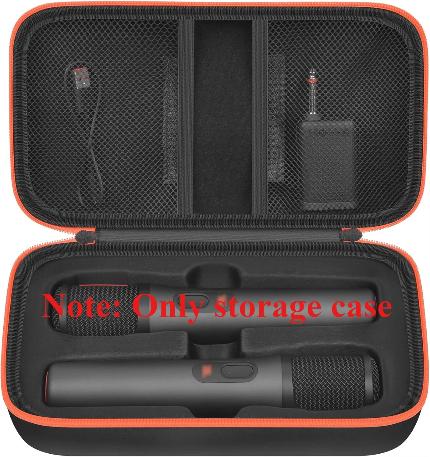 (Case only) Bluetooth Microphone Wireless Case Compatible with JBL PartyBox Wireless Mic-2X Digital Microphones, Mic Box