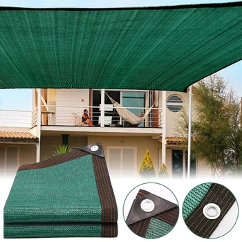 Filet pare-soleil d'été en tissu vert, voile d'ombrage pour jardin, Protection UV, hangar pour plantes, serre, Patio, voiture, couverture solaire 1