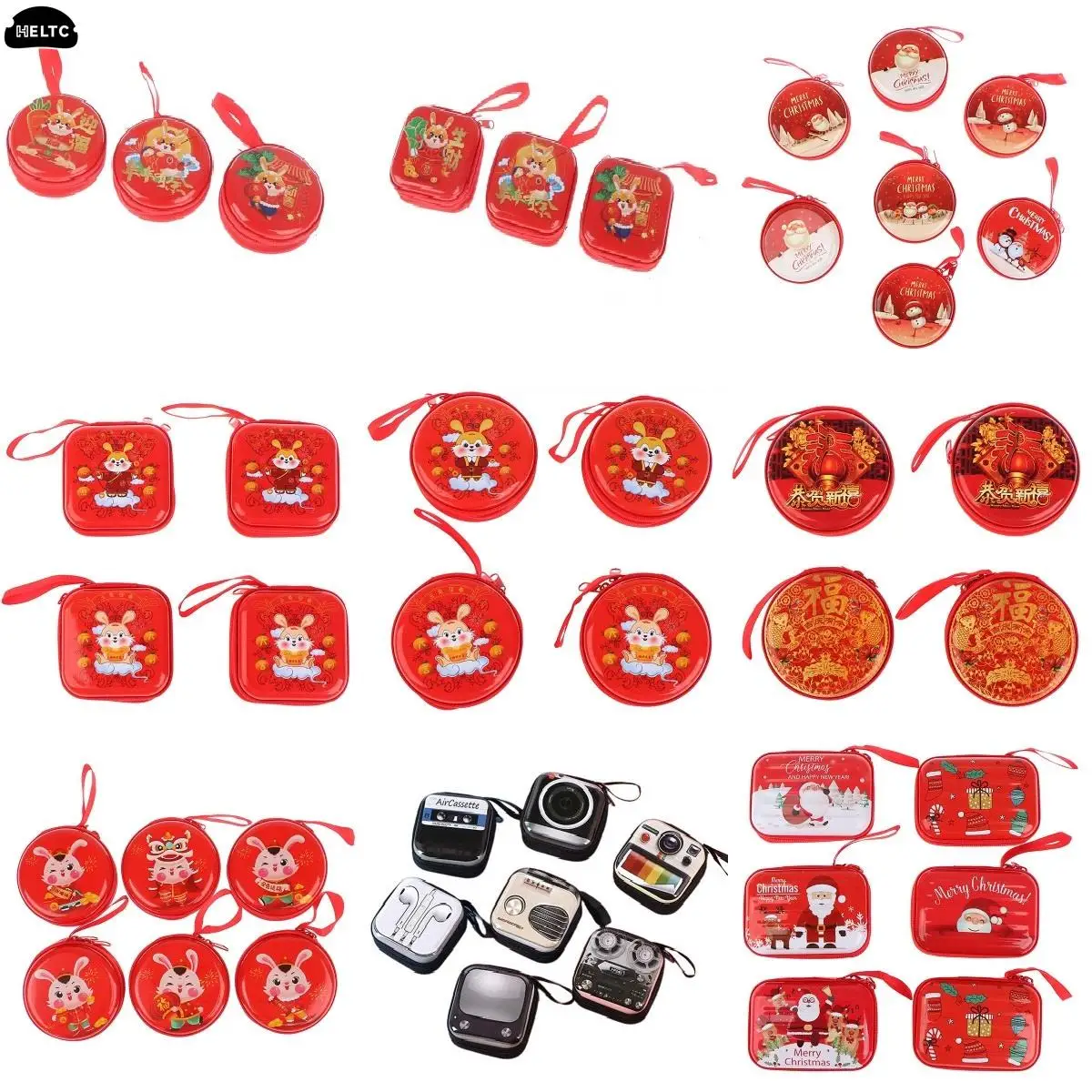 

Random Storage Box Chinese New Year Candy Tin Box Iron Storage Can Decoration Party Rabbit Candy Cans Children Gift Sweets Box