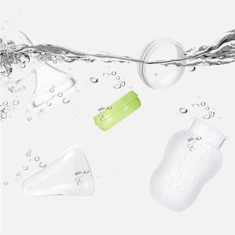 BPA Free Toddlers Training Feeding Silicone Soft Tip Shape Baby Spoon Bottle Feeder baby gadgets Baby Utensils Bottle Cup 6