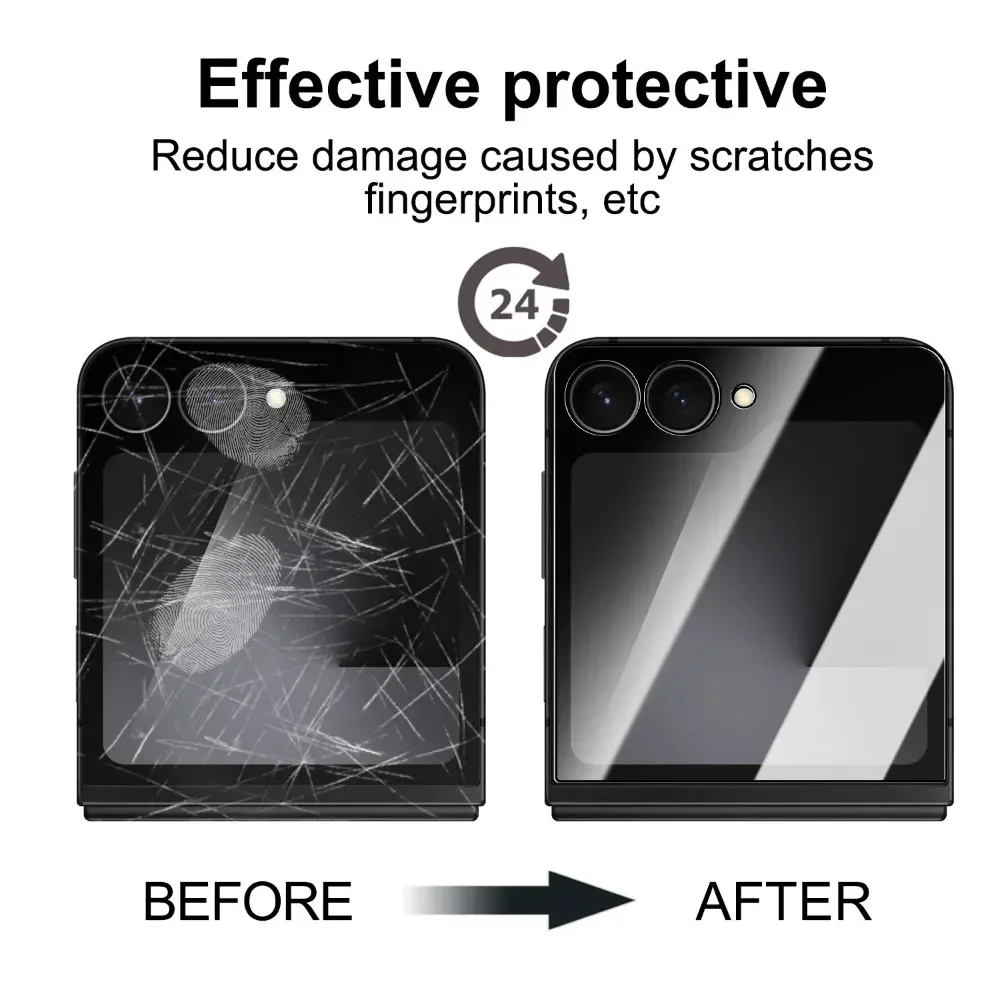 3-Pack Easy Install Outer Screen Protector - Premium HD Clear Tempered Glass