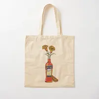 Aperol Painting Art Drawing Cotton  Canvas Bag Reusable Fabric Shoulder Bag Printed Travel Grocery Ladies Handbag Women Unisex 1