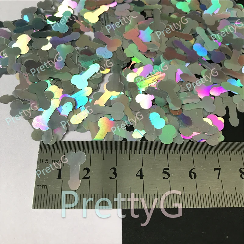 Penis Dicks Shape Holographic Glitter for Resin DIY Making Body Art Craft Makeup Decoration Accessories