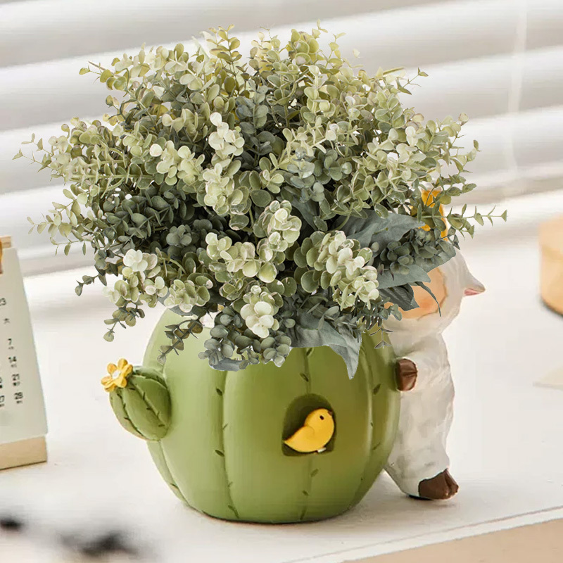 Artificial Plant Plastic Eucalyptus Wedding Party Christmas Home Outdoor UV protection garden arch festival Decoration DIY gift