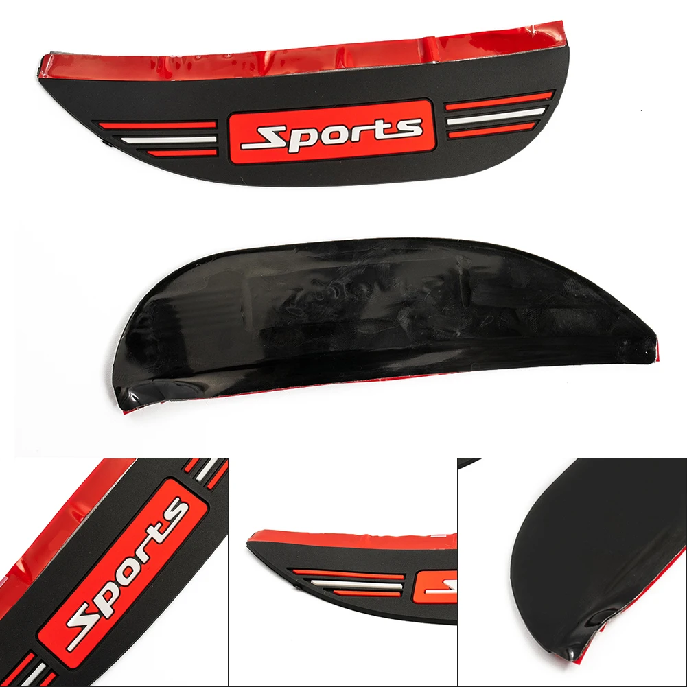 Rearview Rearview Mirror Visor Flexible Parts Accessories Board Cover High-quality PVC Approx 180mm*60mm Black