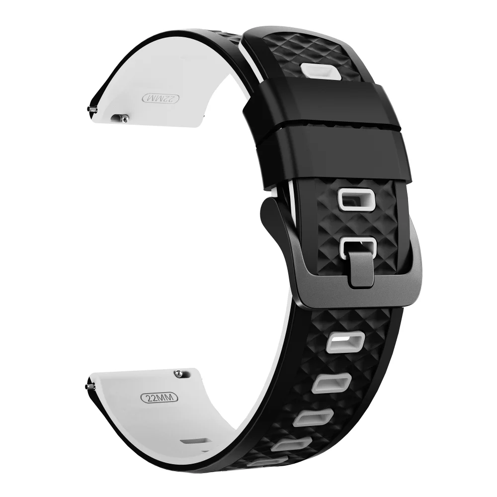 Sport Silicone Bracelet - 22mm Watch Band, Universal Fit