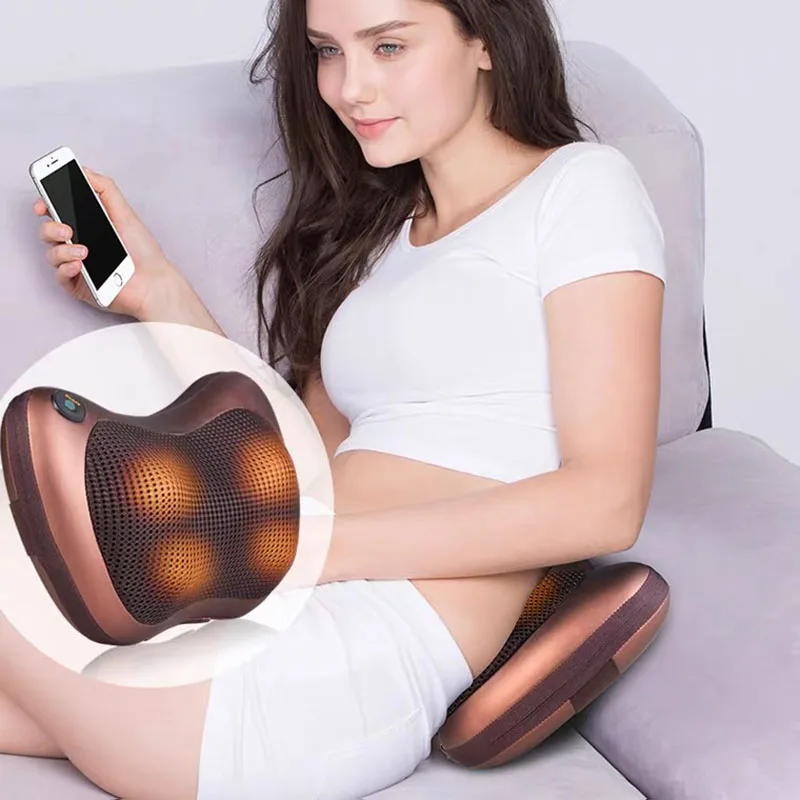 

Electric Car Massage Pillow Massager Neck and Back Massager Body Heating Neck Pillow Cervical Massager Pillow