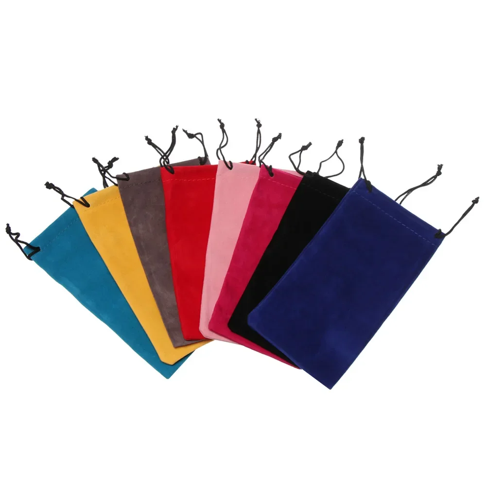Sunglasses Bag Drawstring Pouch Myopia Glasses Case Soft Eyeglasses Pocket Spectacles Cloth Bag Eyewear Accessories