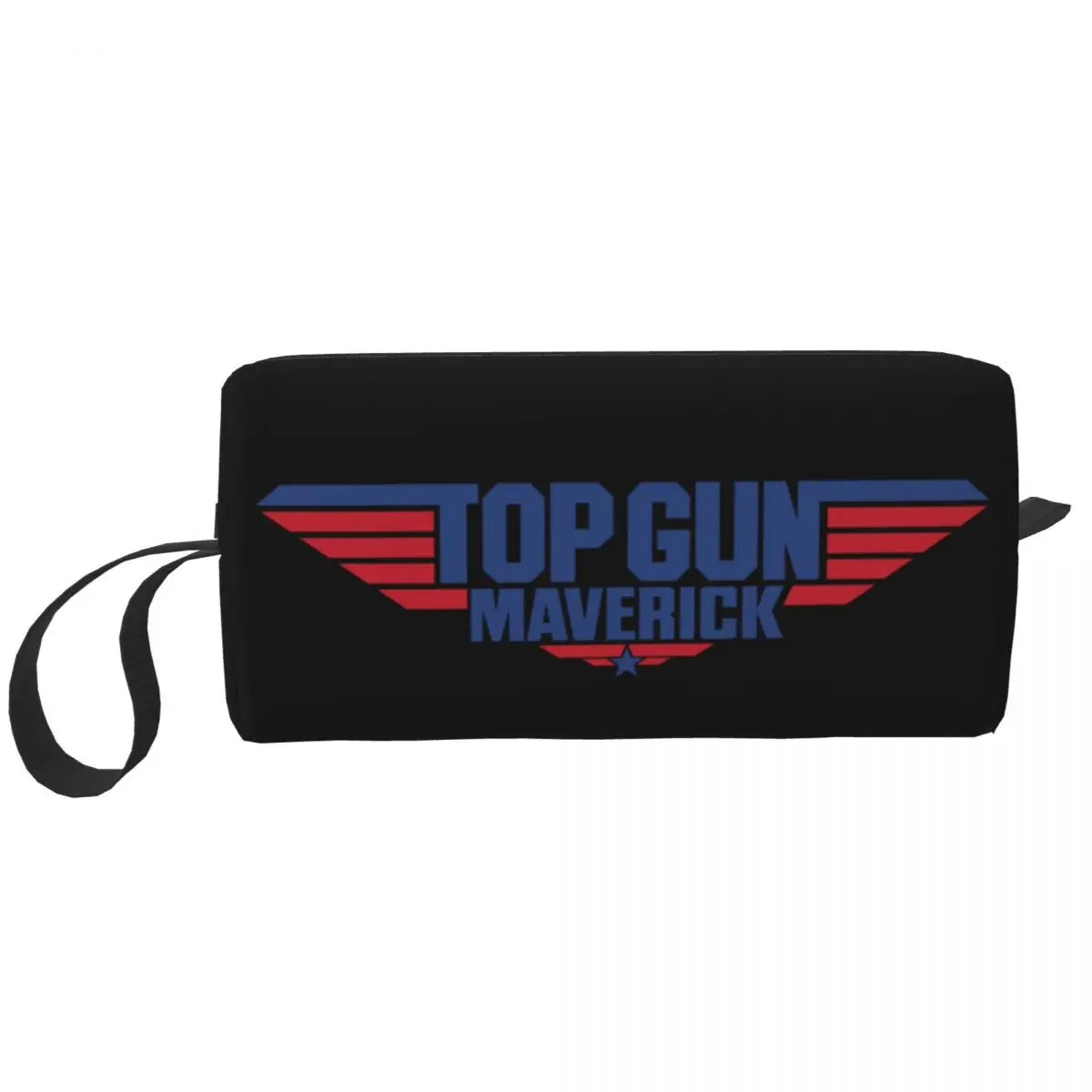 

Custom Top Gun Maverick Toiletry Bag for Women Tom Cruise Film Makeup Cosmetic Organizer Ladies Beauty Storage Dopp Kit Box