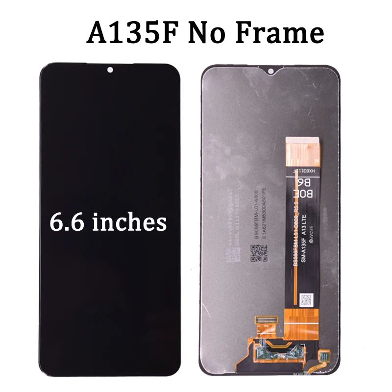 6.6'' For Samsung A13 4G LCD A135 Display Touch Screen Digitizer For Samsung A13 LTE  A135F A135U A135U1 LCD