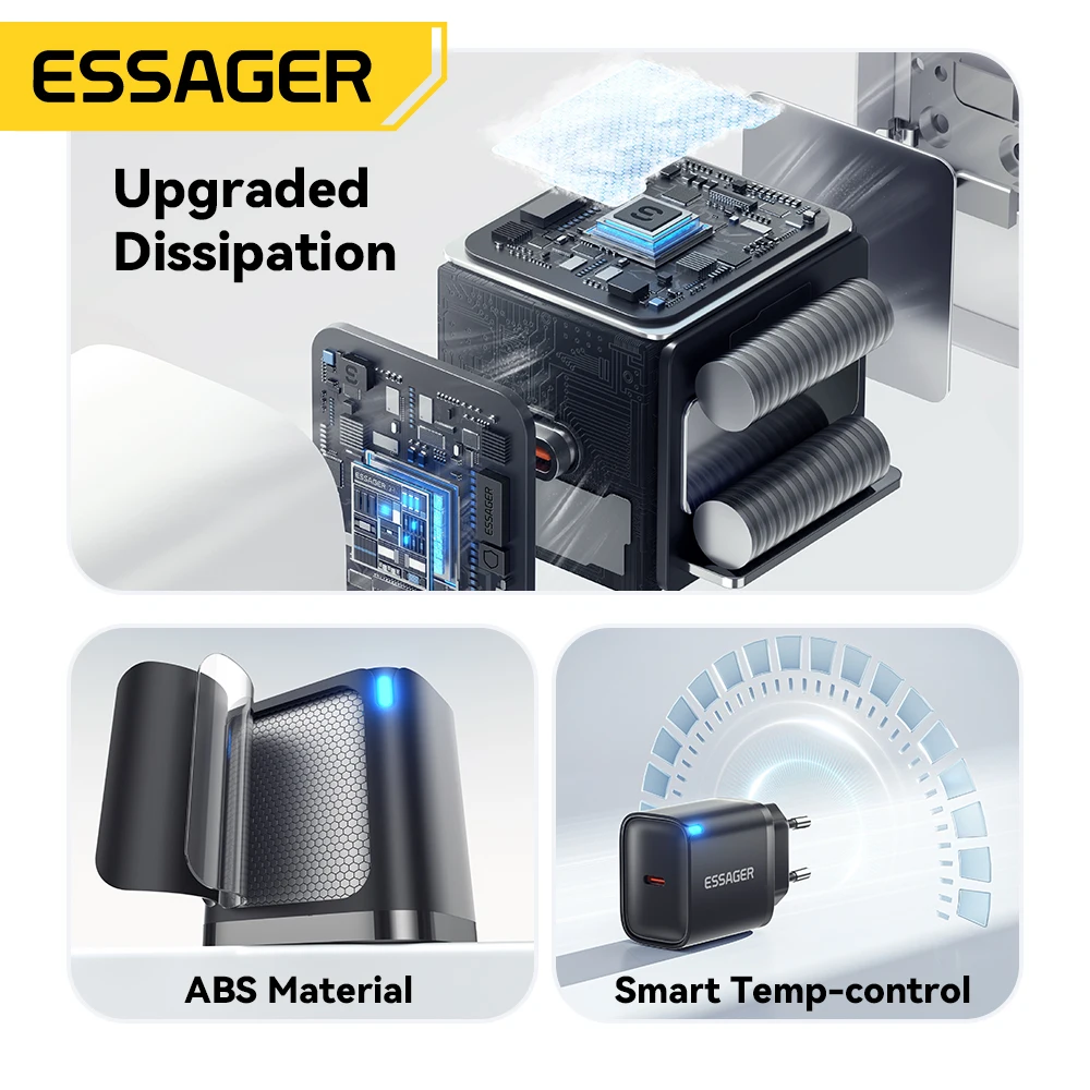 Essager Mini 30W Type C Fast Charger with PD QC3.0 Technology