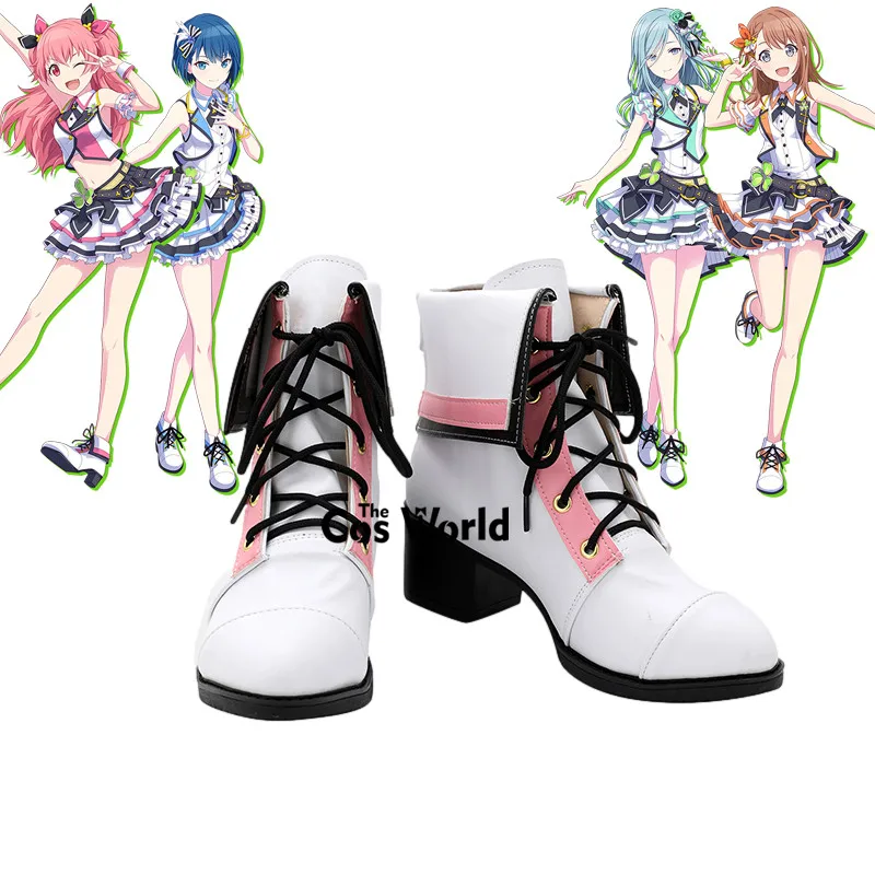 Cosplay Shoes Project Sekai Colorful Stage Feat Momoi Airi Hanasato Minori Kiritani Haruka Hinomori Shizuku Customize Anime Cosplay Shoes