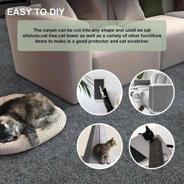 8 Sizes Couch Cat Scratch Guards Mat Cat Tree Scratching Scraper Claw Post Paw Sofa Protector Cats Scratcher Pet Home Furniture 5
