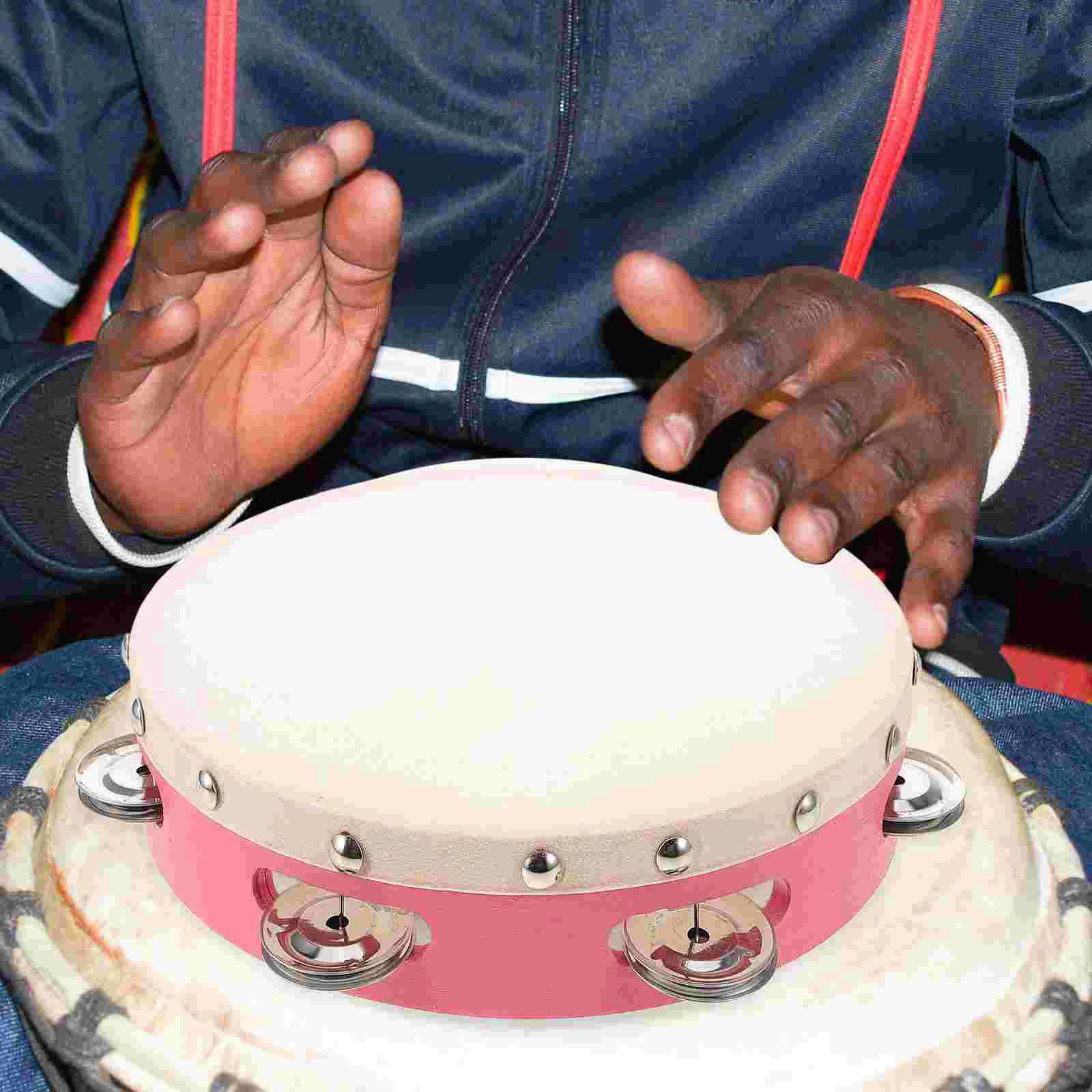 Musical Tambourine Percussion Musical Instrument Party Instrument Percussion Tambourine Drum Handheld