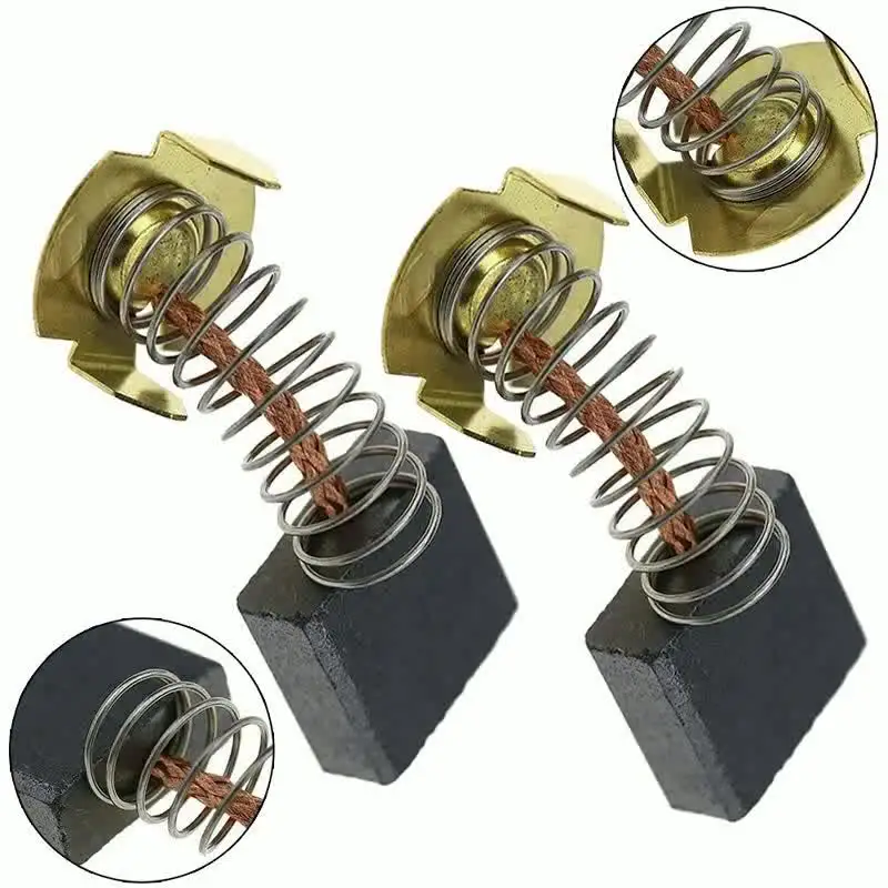 Produktbild von Ersatz-Kohlebürsten Set Für Makita DHR202 / BHR202 – 2 Stück CB441, 18V LXT, Mit Drähten & Federn, Für Hammerbohrer, Kompatibel Mit Vielen Modellen
