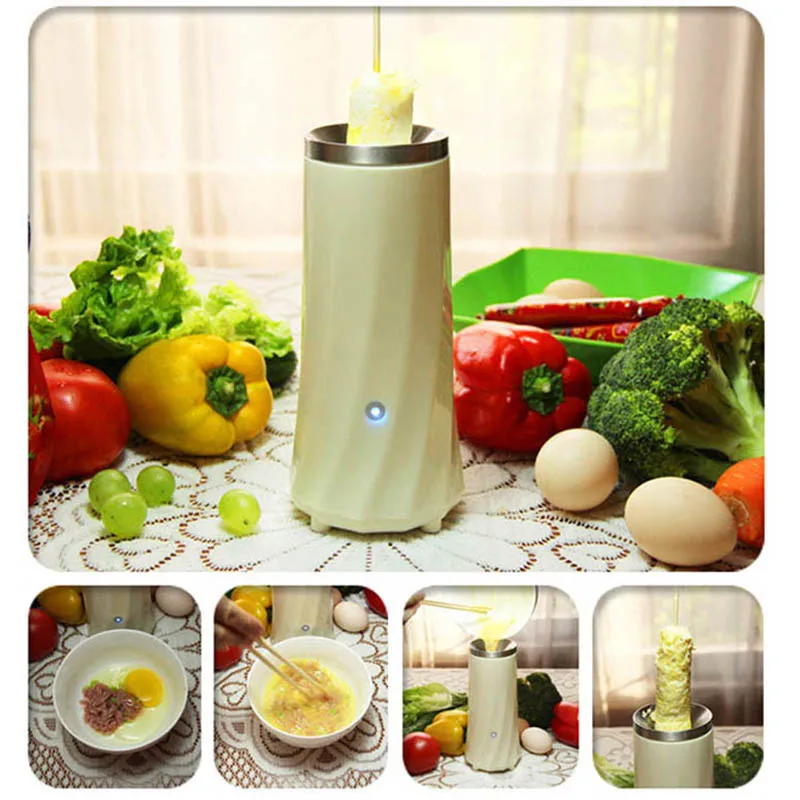 Automatically Non-Stick Egg Frying Machine Mini Omelette Hot Dog Egg Roll Maker Eggs Sausage Boiler For Breakfast